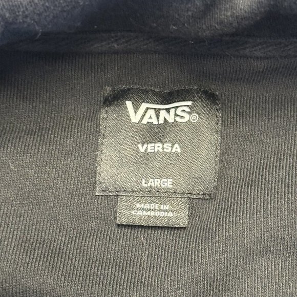 Vans Sweatshirt Hoodie Mens Large L Black Skate Surf Outdoor Versa - Picture 8 of 10